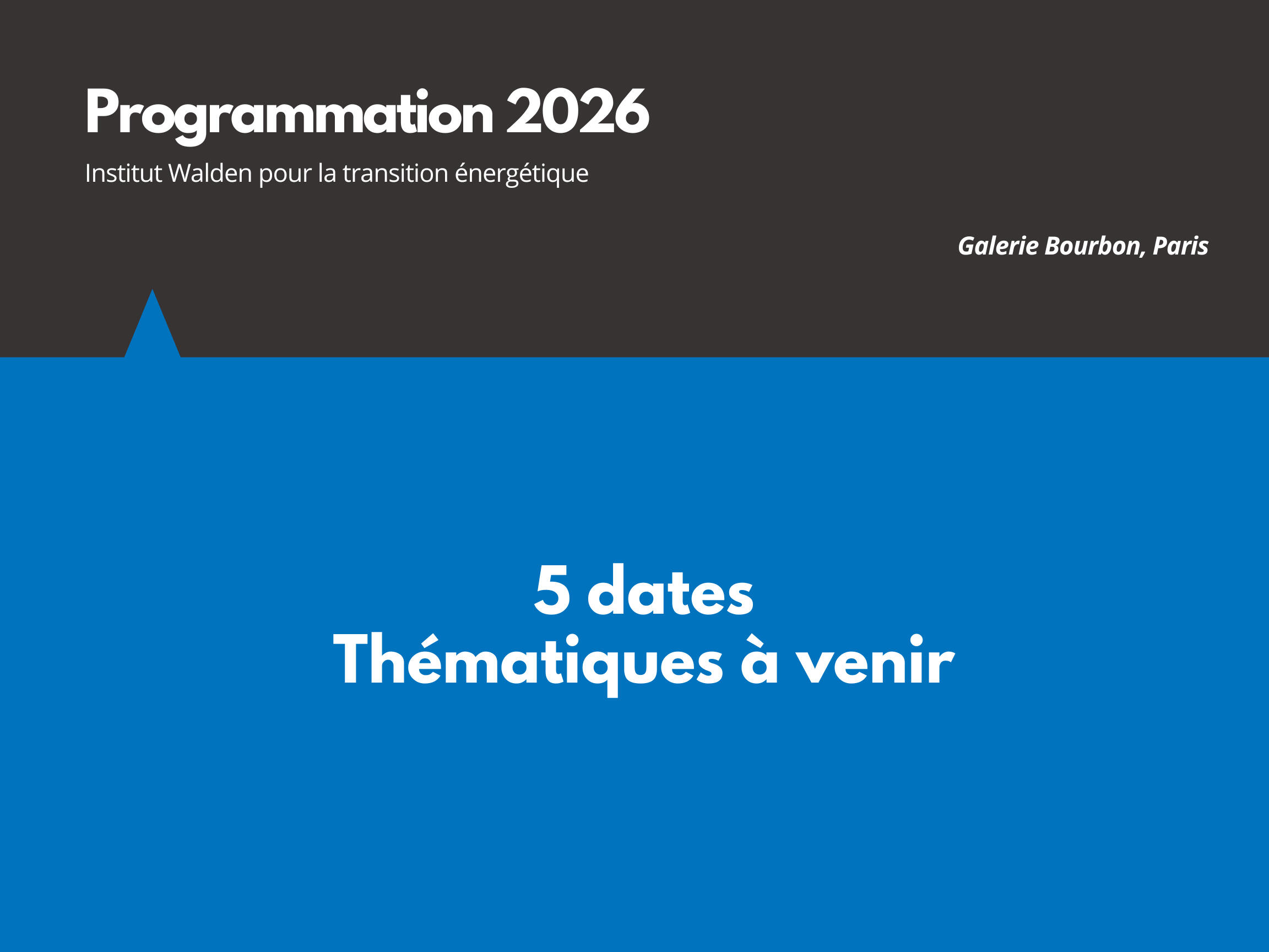 Prochaine conférence